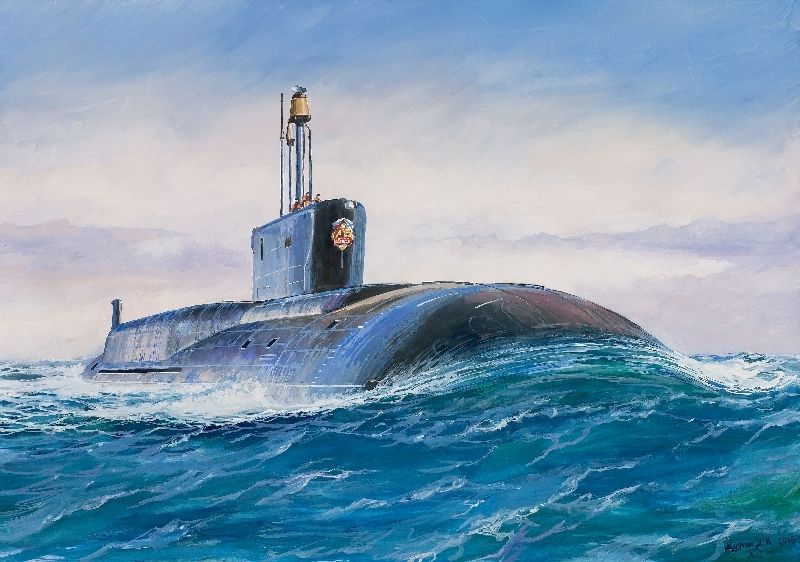 Dibi Model Russian Nuclear Ballistic Submarine Vladimir Monomakh